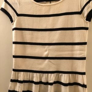 Loft pablum black/white striped sweater